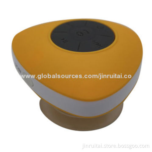 Newest Design Hot Sell Triangle Waterproof Bluetooth Speaker with Suction Cup